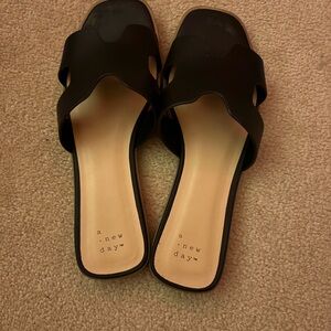 A New Day Women's Black Mules